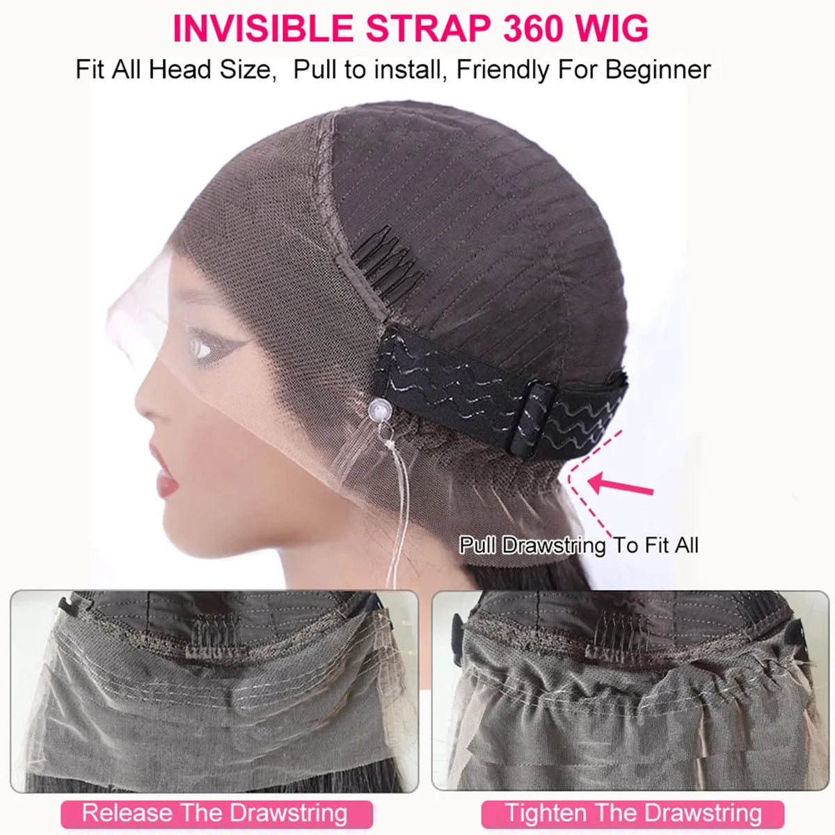 Invisible Strap Chocolate Brown 360 Full Hd Lace Front Wig 200% Density Deep Wave Frontal Wig Pre Cut Glueless Wig Human Hair