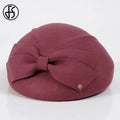 Béret Femme en Laine 100% – Style Français Chic, Plusieurs Couleurs