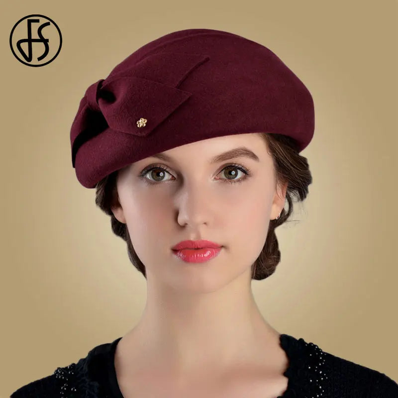 Béret Femme en Laine 100% – Style Français Chic, Plusieurs Couleurs