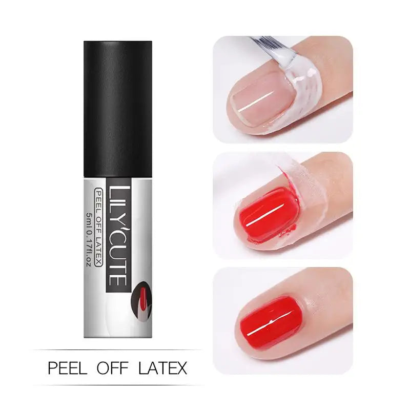 LILYCUTE 5ml Super-Bright Mirror Metallic Liner Gel Nail Polish Gold Silver French Style Drawing Stripe Nail Art Graffiti UV Gel