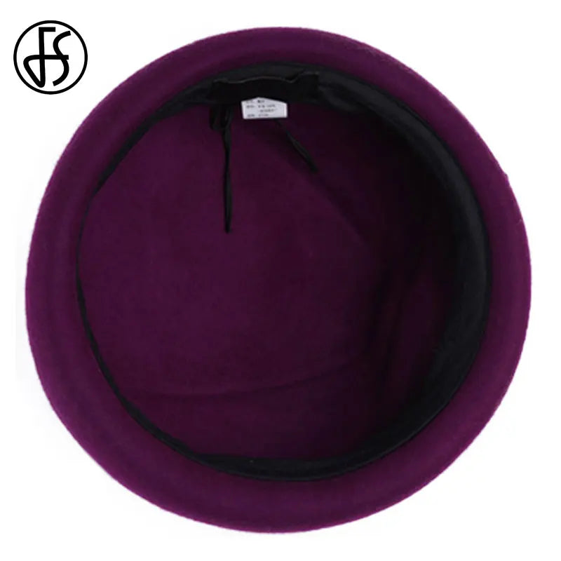Béret Femme en Laine 100% – Style Français Chic, Plusieurs Couleurs