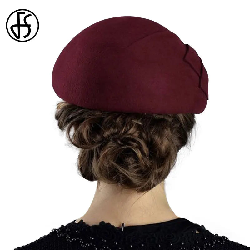 Béret Femme en Laine 100% – Style Français Chic, Plusieurs Couleurs