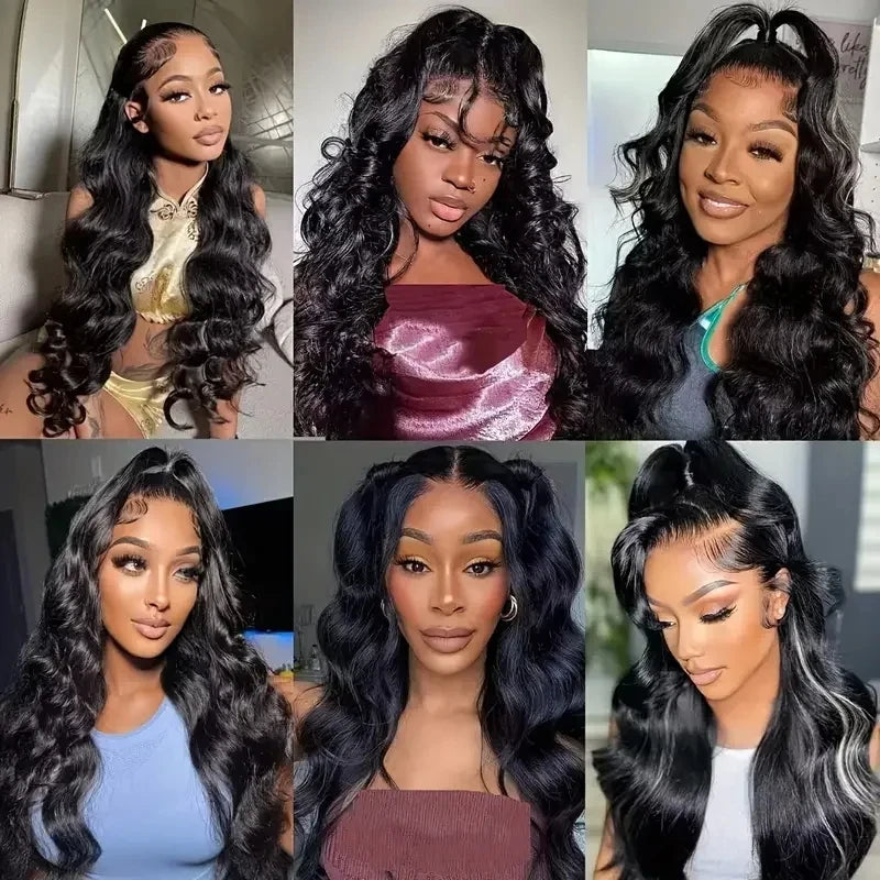 Pre Plucked Brazilian Body Wave Human Hair Wigs Hd Transparent 13x4 Lace Front Wig 180% Density Lace Frontal Wig with Baby Hair