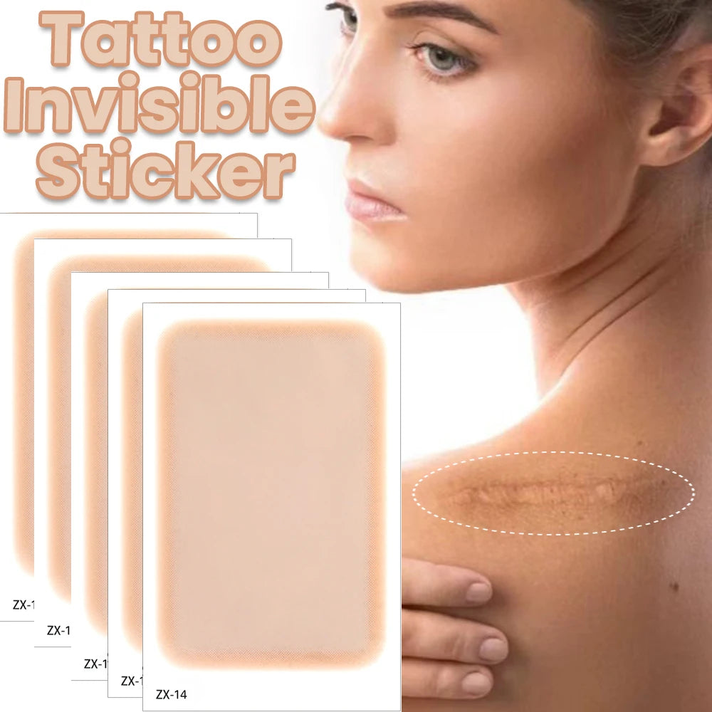 5Pcs Full Cover Concealer Tattoo Waterproof Scar Acne Cover Up Stickers Body Arm Temporary Flaw Hide Tapes Cover-up Patches