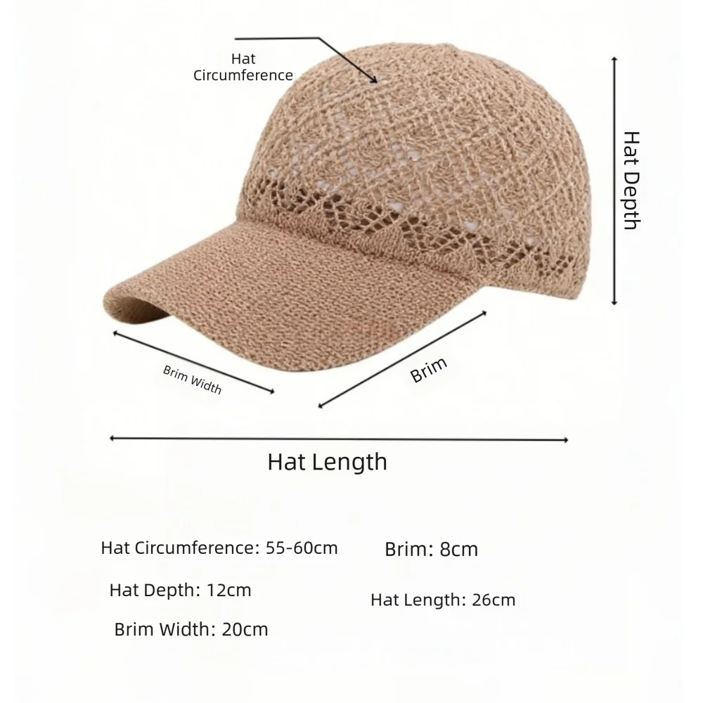 Casquette Baseball Filet Légère & Respirante – Unisexe, Ajustable, Protection Solaire, 6 Coloris