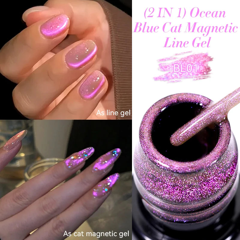 LILYCUTE 5ml Super-Bright Mirror Metallic Liner Gel Nail Polish Gold Silver French Style Drawing Stripe Nail Art Graffiti UV Gel