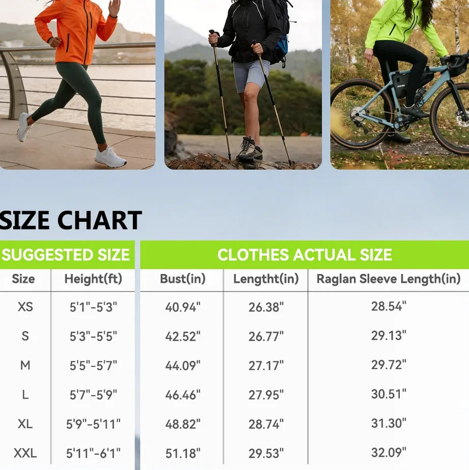 Veste de Cyclisme Femme – Coupe-Vent Impérméable, Légère & Réfléchissante, Vélo & Running