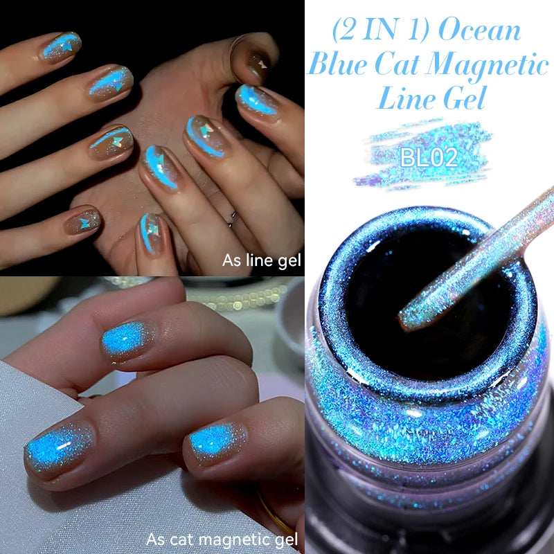 LILYCUTE 5ml Super-Bright Mirror Metallic Liner Gel Nail Polish Gold Silver French Style Drawing Stripe Nail Art Graffiti UV Gel
