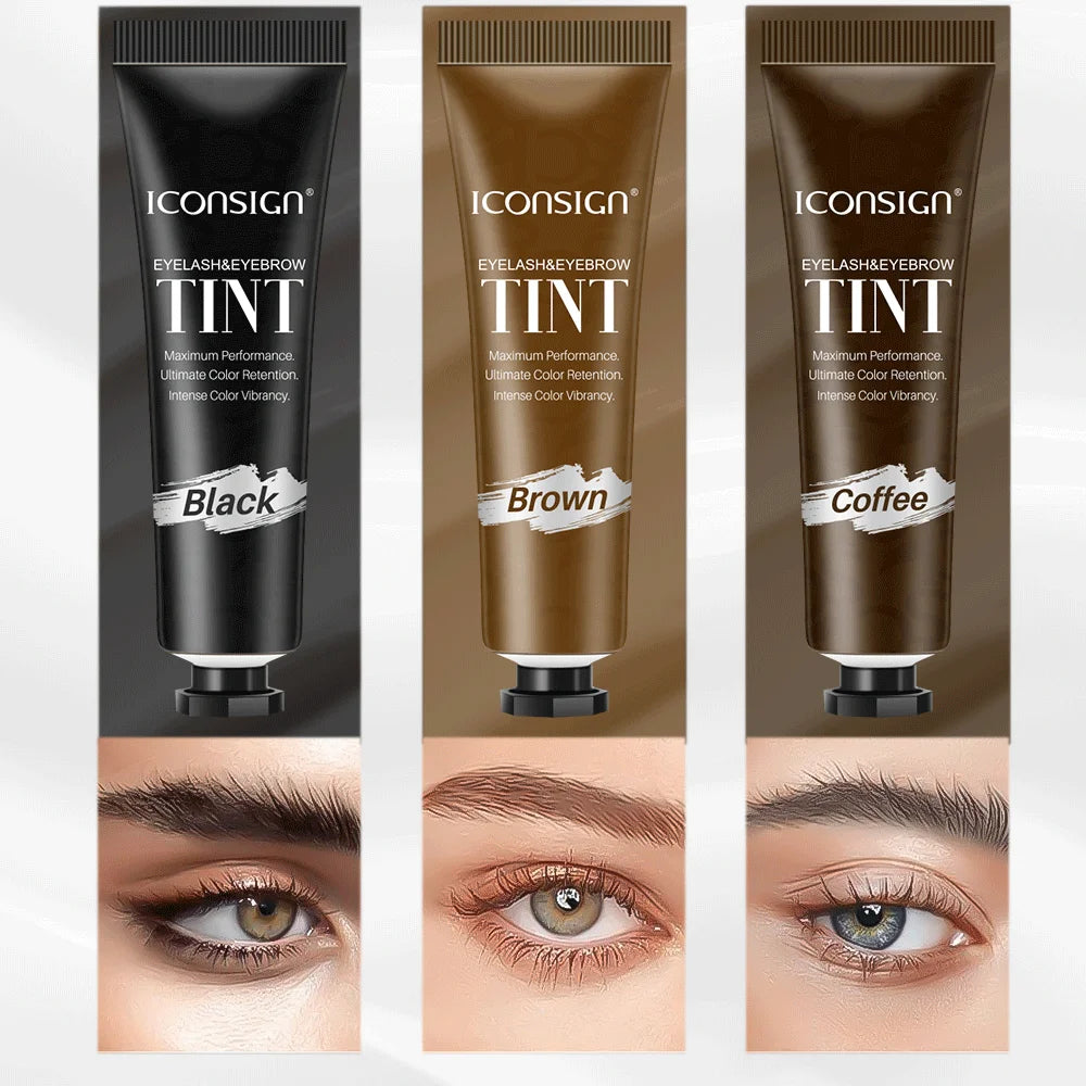Black/Brown/Coffee Waterproof And Sweat Proof Eyebrow Tint Kit Semi Permanent Makeup Styling And Humidification For Salon