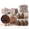 33pcs beauty set makeup kit  large and small beauty sponges for flawless makeup application and removal of makeup full set