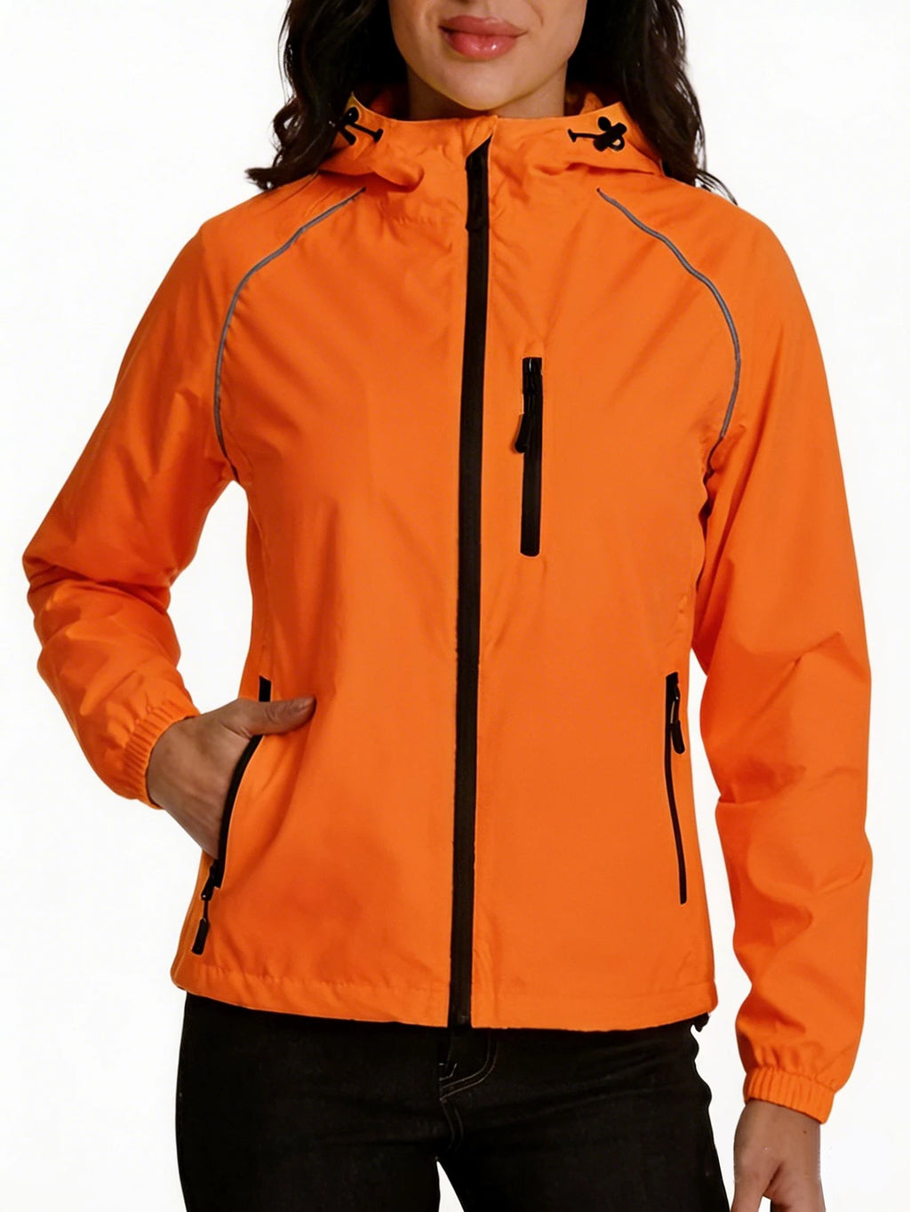 Veste de Cyclisme Femme – Coupe-Vent Impérméable, Légère & Réfléchissante, Vélo & Running