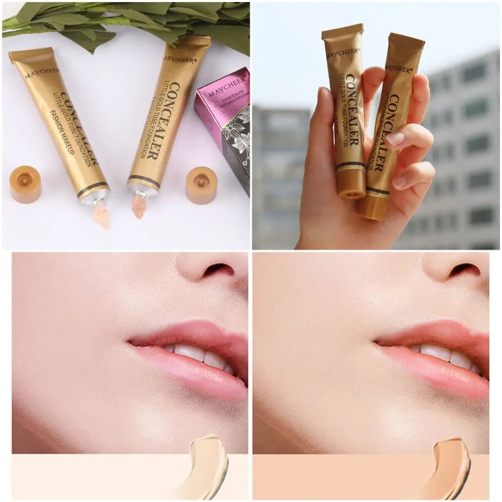 New 2 Color Concealer Waterproof Hypoallergenic Foundation Make-up High Covering Natural Makeup Liquid Foundation Universal