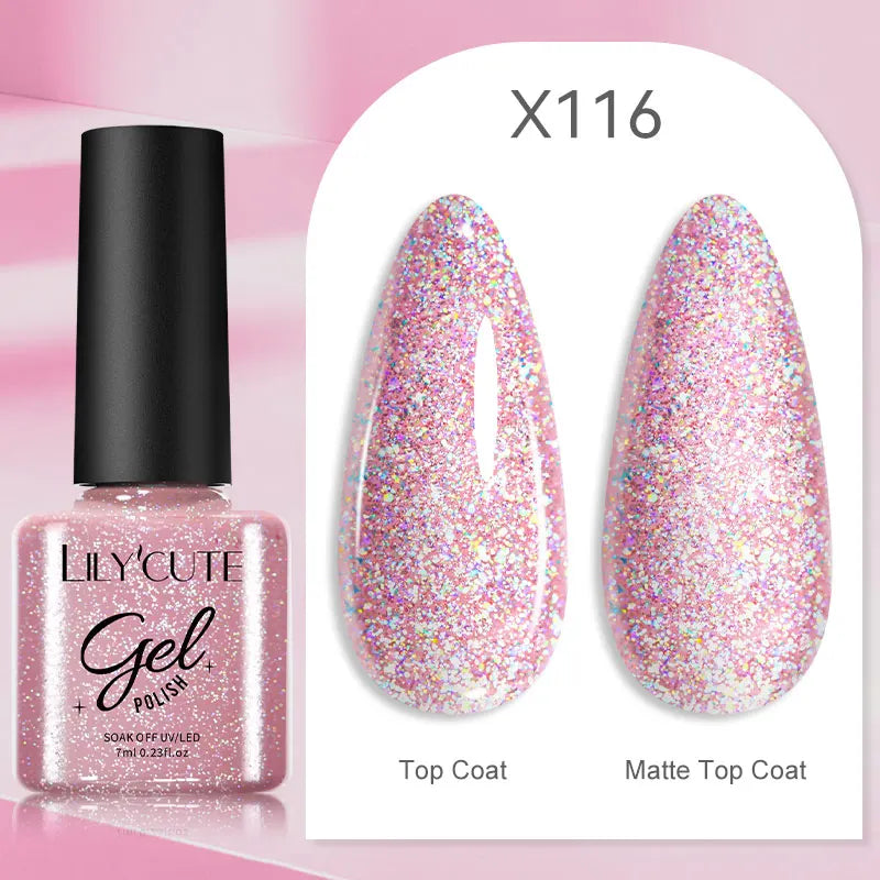 LILYCUTE 5ml Super-Bright Mirror Metallic Liner Gel Nail Polish Gold Silver French Style Drawing Stripe Nail Art Graffiti UV Gel