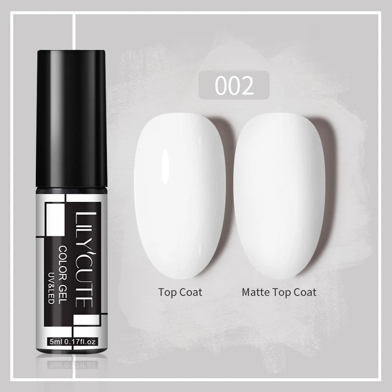 LILYCUTE 5ml Super-Bright Mirror Metallic Liner Gel Nail Polish Gold Silver French Style Drawing Stripe Nail Art Graffiti UV Gel