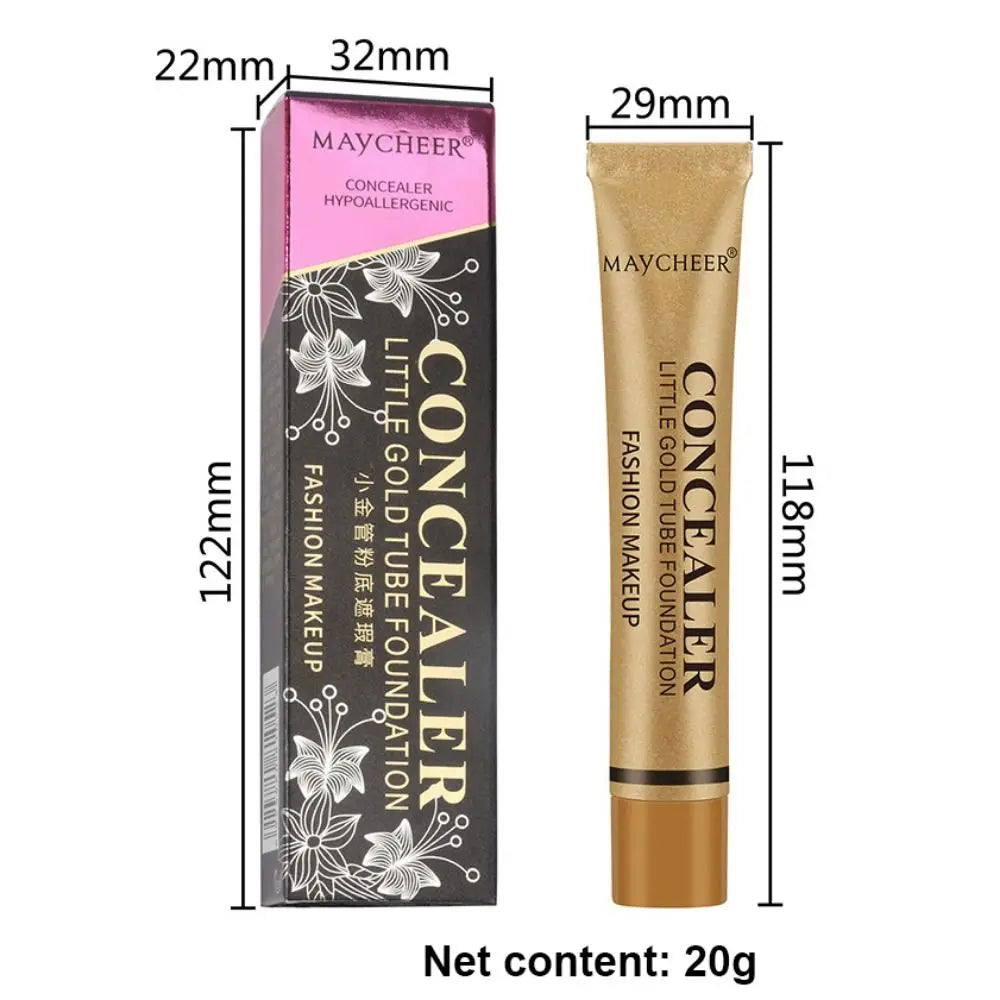 New 2 Color Concealer Waterproof Hypoallergenic Foundation Make-up High Covering Natural Makeup Liquid Foundation Universal