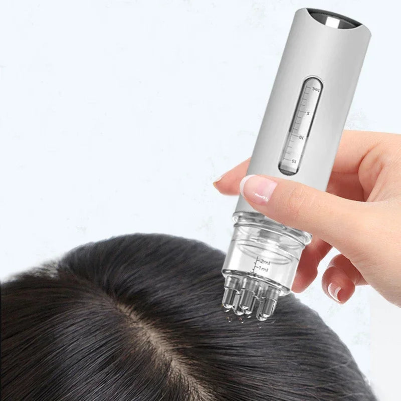 Applicateur Cuir Chevelu & Peigne Massant – Distributeur Huile Essentielle Anti-Chute, Soin Capillaire