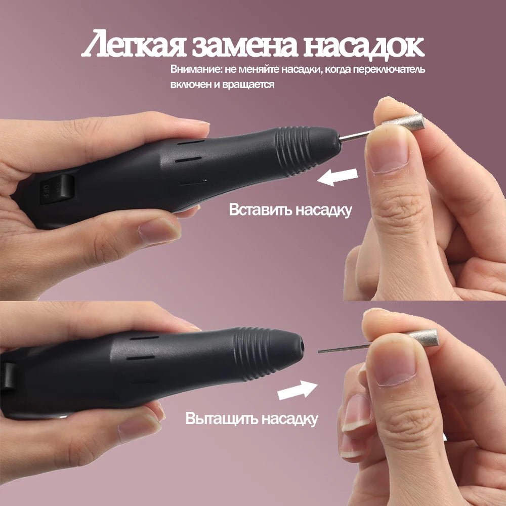 20000RPM Professional Electric Nail Drill Machine for Acrylic Nails Nail Tech Supplies High Speed Nail Drill