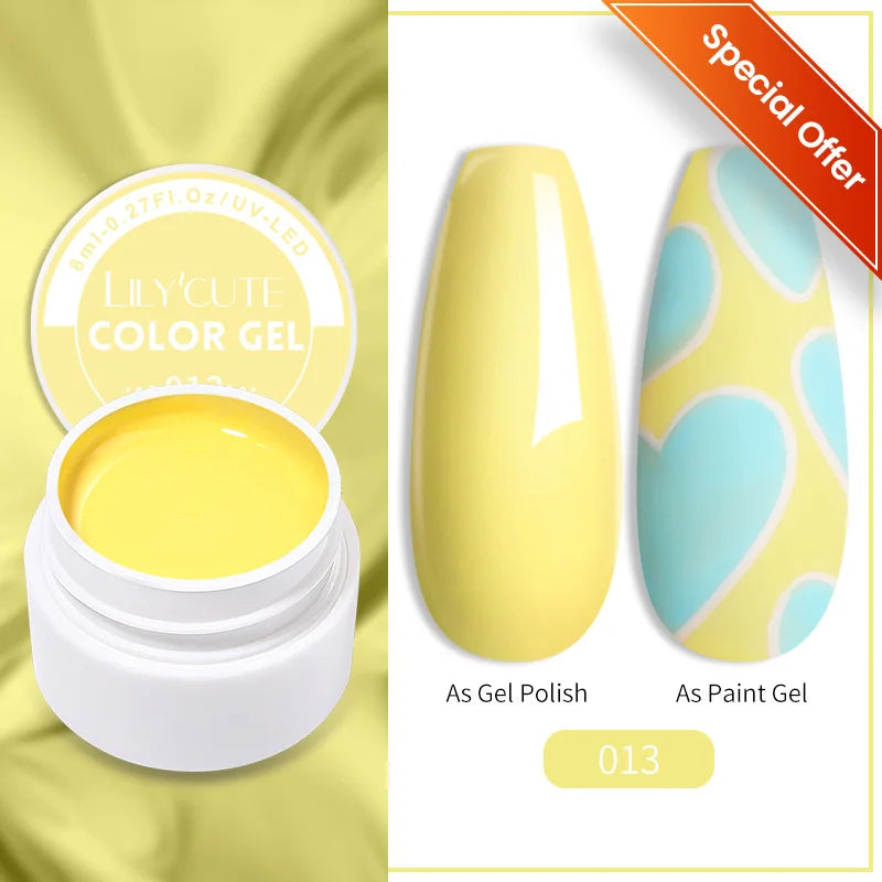 LILYCUTE 5ml Super-Bright Mirror Metallic Liner Gel Nail Polish Gold Silver French Style Drawing Stripe Nail Art Graffiti UV Gel
