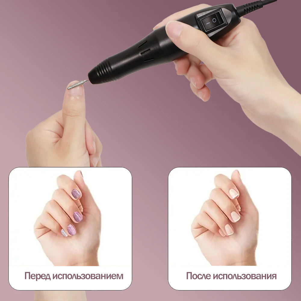 20000RPM Professional Electric Nail Drill Machine for Acrylic Nails Nail Tech Supplies High Speed Nail Drill