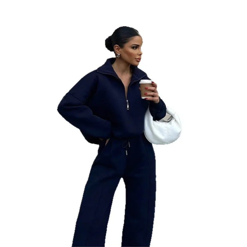 Ensemble 2 Pièces Femme – Homewear & Décontracté Chic Hiver