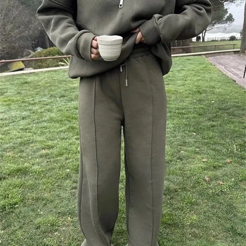 Ensemble 2 Pièces Femme – Homewear & Décontracté Chic Hiver