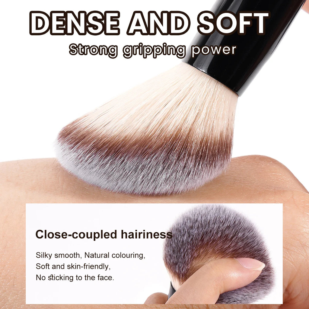 MAANGE Dual-Ended Foundation Powder Brush Soft Dense Hair for Concealer Face Brush Beauty Cosmetics Blending Accessories Beauty