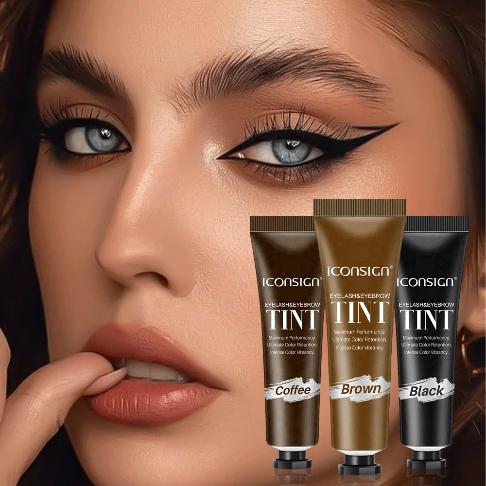 Black/Brown/Coffee Waterproof And Sweat Proof Eyebrow Tint Kit Semi Permanent Makeup Styling And Humidification For Salon