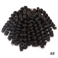 Synthetic Ombre Jumpy Wand Curl Crochet Braids Jamaican Bounce For Africa Braiding Hair Extensions Pre-Twisted For Black Women