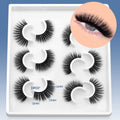 GROINNEYA Cat Eye Lashes Natural False Eyelashes Winged End Eye Elongated Lash Soft Cross Faux Mink Lashes Extension Makeup