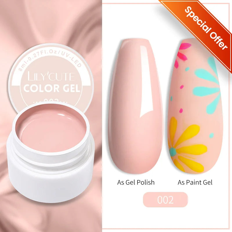 LILYCUTE 5ml Super-Bright Mirror Metallic Liner Gel Nail Polish Gold Silver French Style Drawing Stripe Nail Art Graffiti UV Gel
