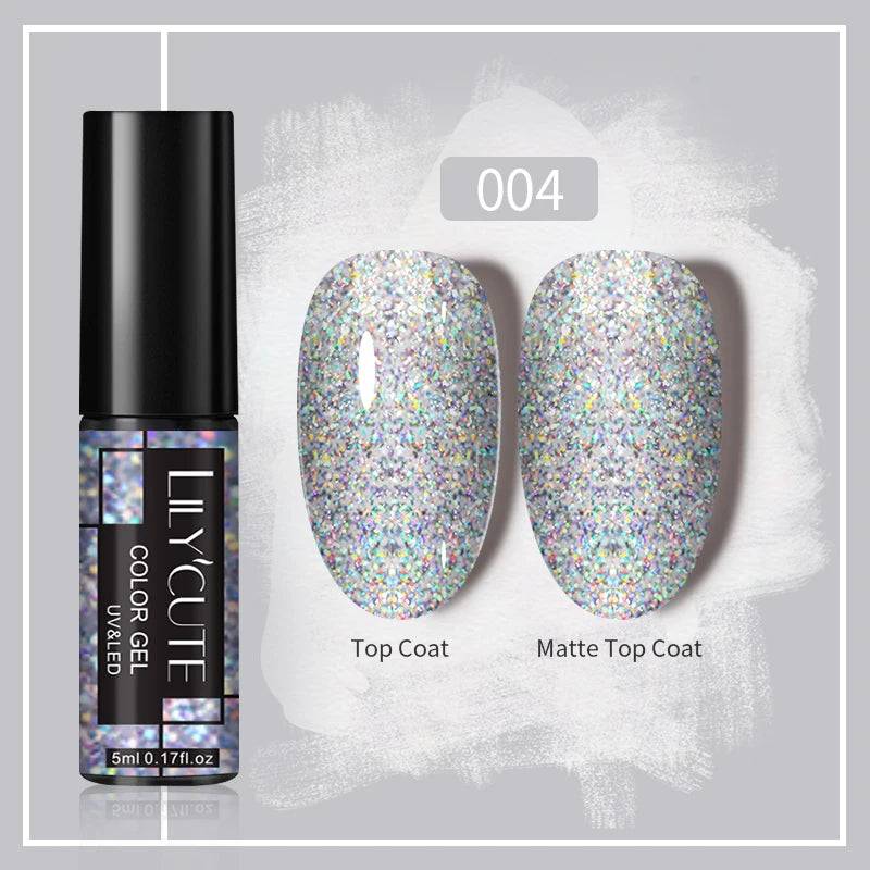 LILYCUTE 5ml Super-Bright Mirror Metallic Liner Gel Nail Polish Gold Silver French Style Drawing Stripe Nail Art Graffiti UV Gel
