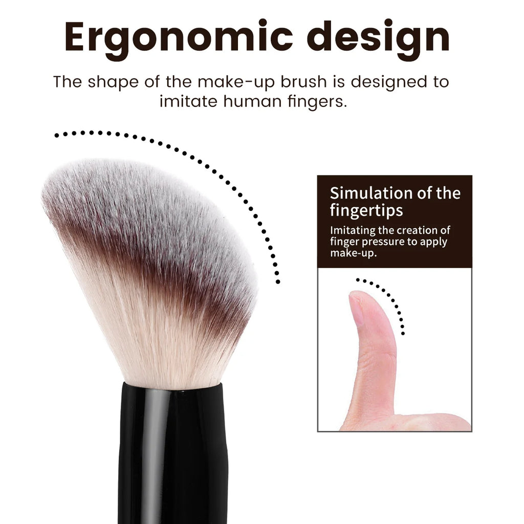 MAANGE Dual-Ended Foundation Powder Brush Soft Dense Hair for Concealer Face Brush Beauty Cosmetics Blending Accessories Beauty