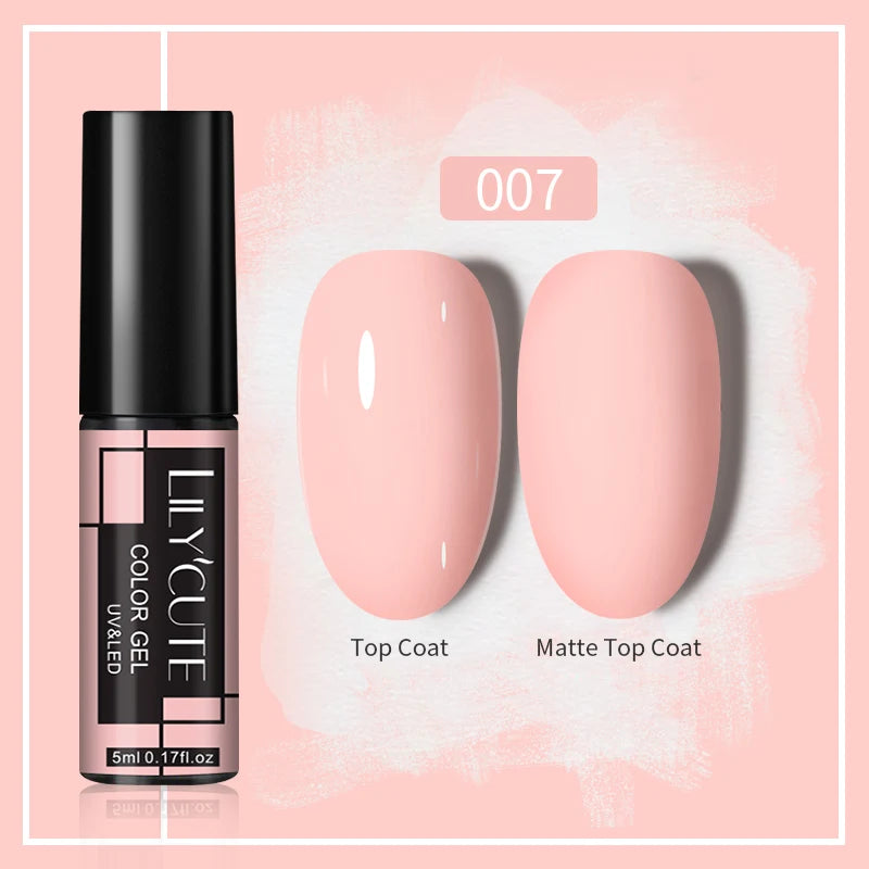 LILYCUTE 5ml Super-Bright Mirror Metallic Liner Gel Nail Polish Gold Silver French Style Drawing Stripe Nail Art Graffiti UV Gel
