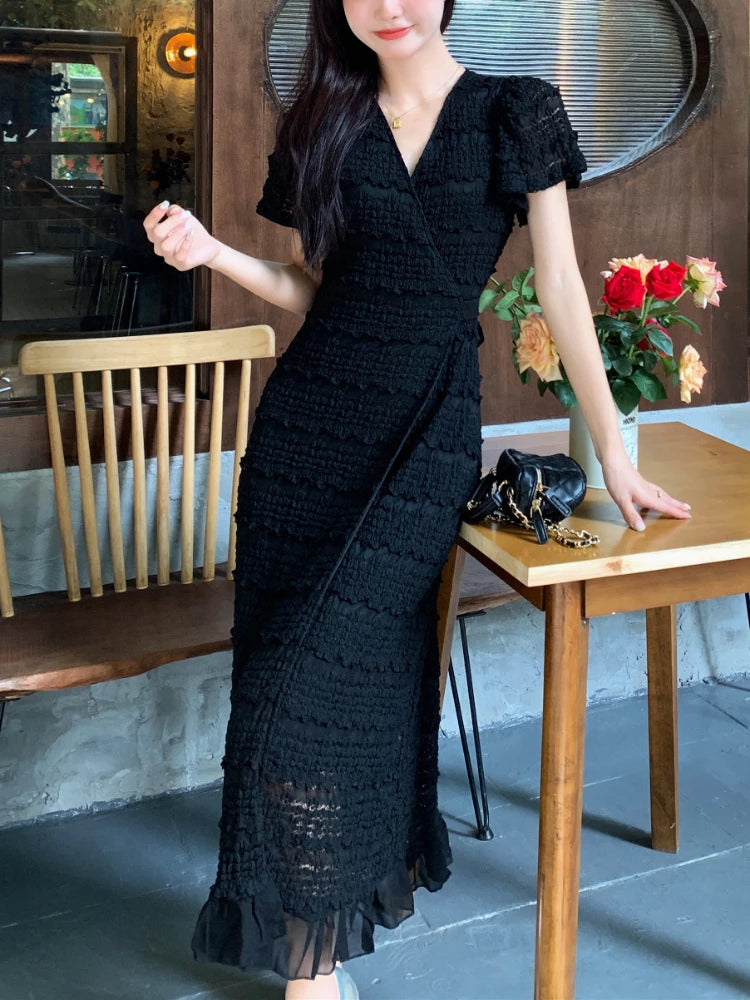 Robe Longue Moulante Femme – Style Élégant Soirée & Cocktail, Dos Nu