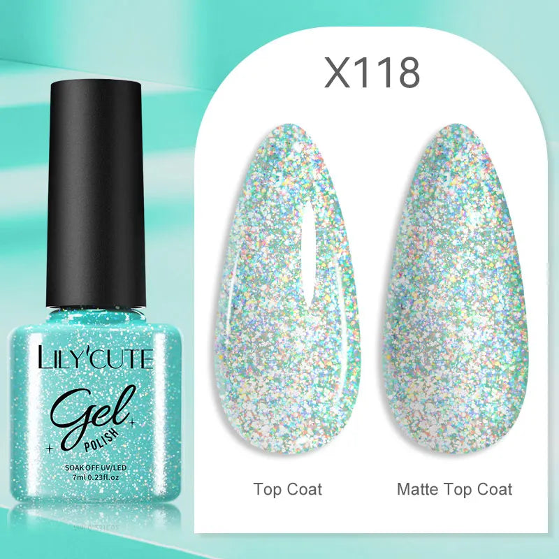 LILYCUTE 5ml Super-Bright Mirror Metallic Liner Gel Nail Polish Gold Silver French Style Drawing Stripe Nail Art Graffiti UV Gel