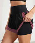 Short de Sport Femme – Taille Haute Élastique, Léger & Respirant, Yoga & Running