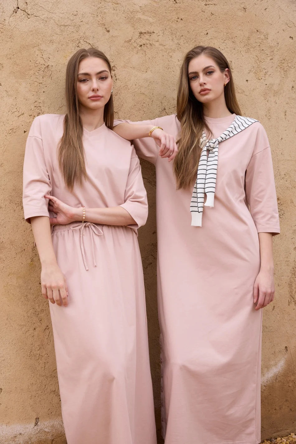 Robe T-Shirt Oversize Femme – Ensemble 2 Pièces Décontracté, Style Streetwear