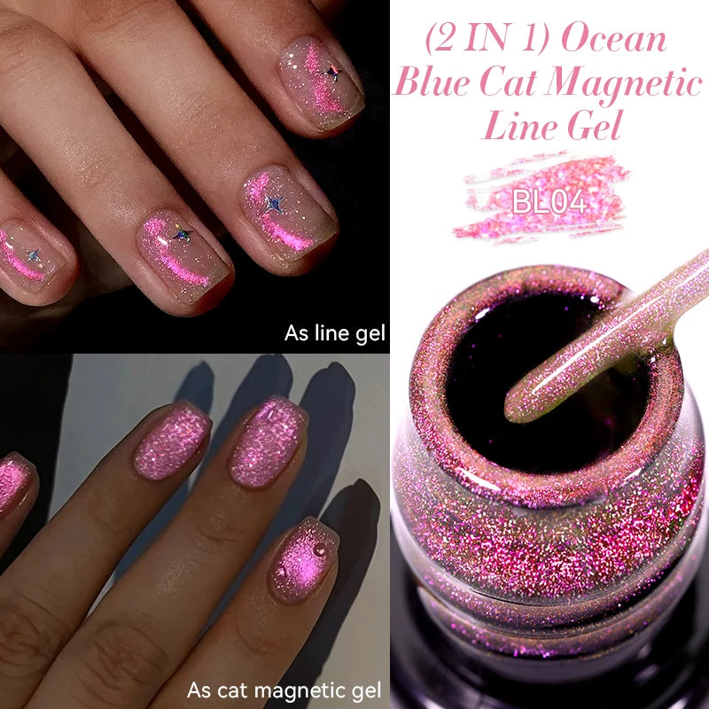 LILYCUTE 5ml Super-Bright Mirror Metallic Liner Gel Nail Polish Gold Silver French Style Drawing Stripe Nail Art Graffiti UV Gel