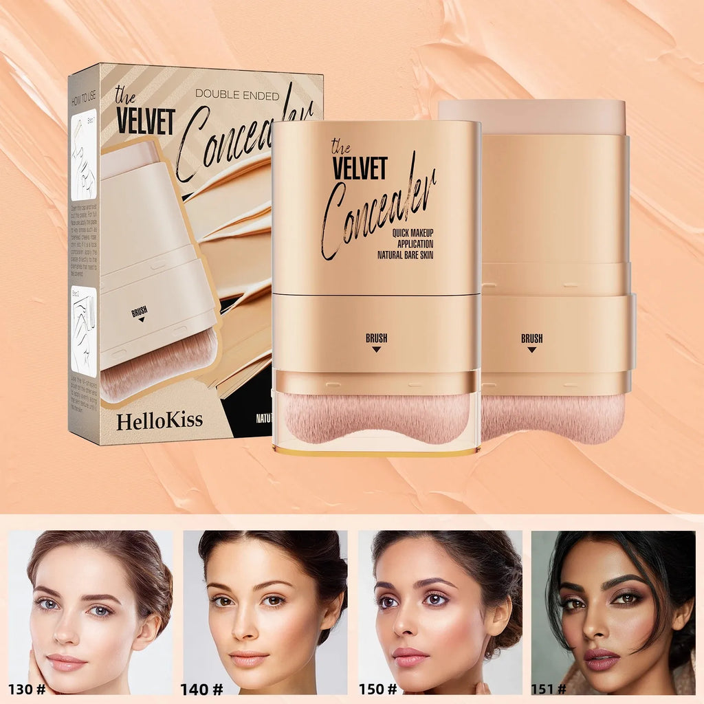 Eraser Concealer Stick Cover Dark Circles Freckles Tattoo Moisturizing Waterproof Lightweight 2 In 1 Brush Makeup Base Cream