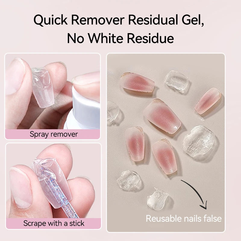UR SUGAR 55ml Remover For Solid Tips Gel False Nail Tips Removing Gel Rhinestone Fake On Nails Dissolve Liquid Manicure Tools