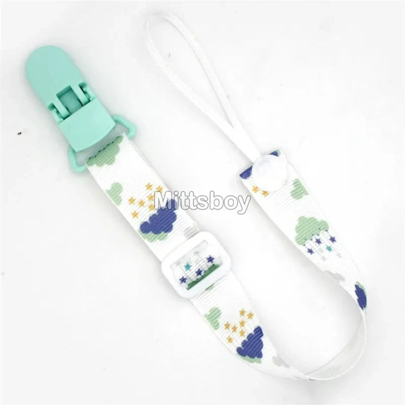 Custom Personalized Name Pacifier Clips BPA Free Silicone Baby Pacifier Clips Colorful Pacifier Chain Holder Teething